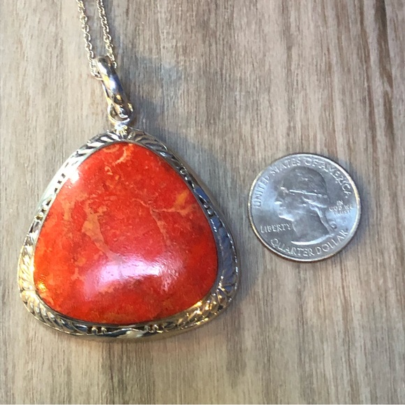 ❤️Red Jasper Sterling Pendant - Picture 4 of 7